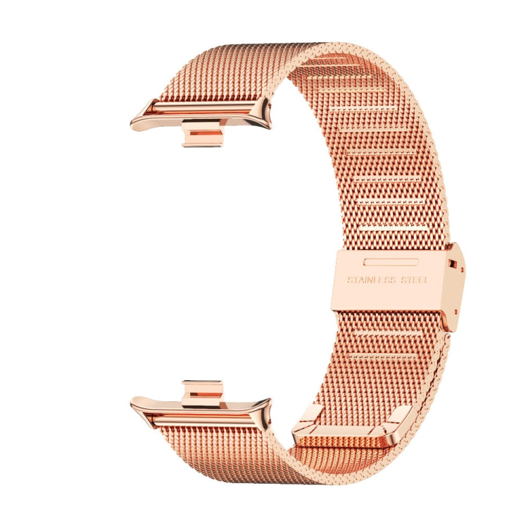 For Xiaomi Smart Band 9 Pro / 8 Pro Mijobs Milan Buckle Stainless Steel Watch Band(Rose Gold) - Watch Bands by MIJOBS | Online Shopping UK | buy2fix