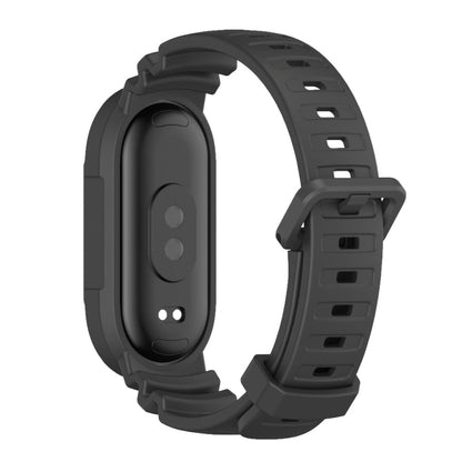 For Xiaomi Mi Band 8 MIJOBS GS Unibody Solid Color Sports Watch Band(Black) - Watch Bands by MIJOBS | Online Shopping UK | buy2fix