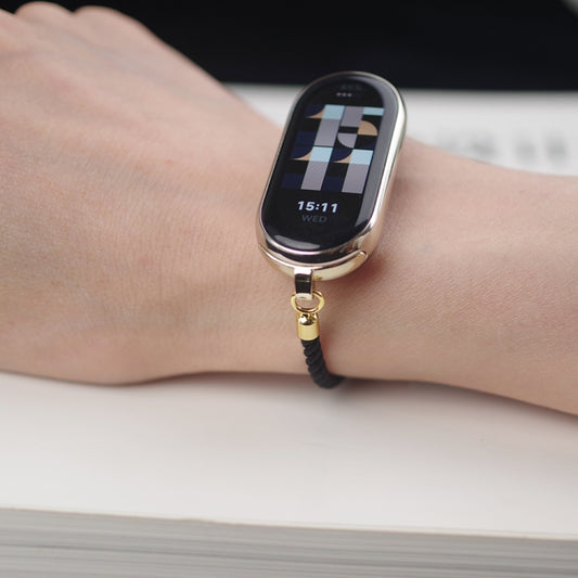 For Xiaomi Smart Band 10 / 9 / 8 Mibbs Milan Cord Bracelet Watch Band(Black) - Watch Bands by MIJOBS | Online Shopping UK | buy2fix