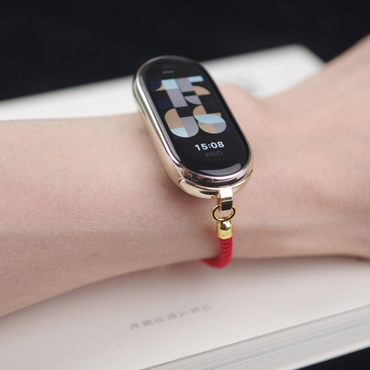 For Xiaomi Smart Band 10 / 9 / 8 Mibbs Milan Cord Bracelet Watch Band(Red) - Watch Bands by MIJOBS | Online Shopping UK | buy2fix