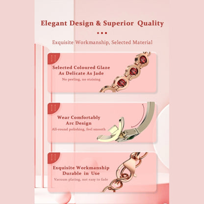 For Xiaomi Smart Band 10 / 9 / 8 Mijobs Mermaid Beauty Bracelet Watch Band(Light Gold Red) - Watch Bands by MIJOBS | Online Shopping UK | buy2fix