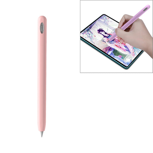 For Huawei M-pencil Stylus Touch Pen Integrated Non-slip Silicone Protective Cover(Pink) - Pencil Accessories by buy2fix | Online Shopping UK | buy2fix