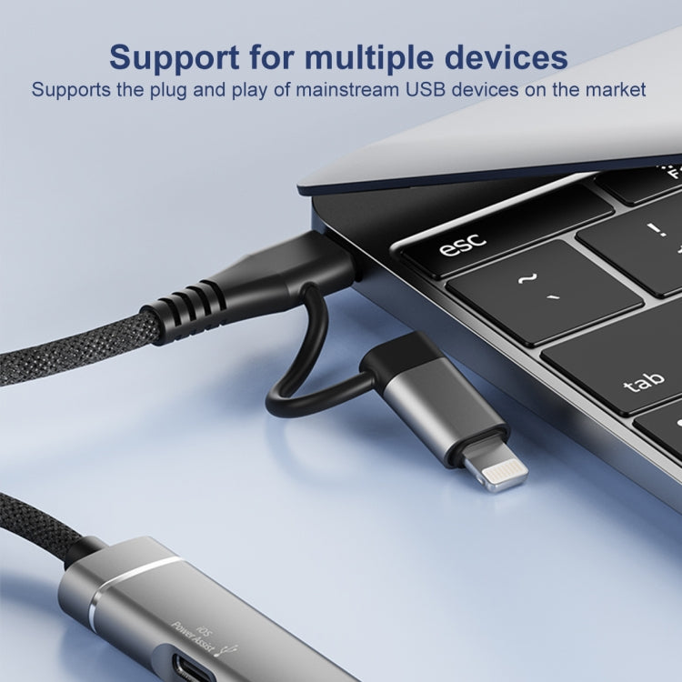 5 in 1 USB-C / Type-C to USB-C / Type-C + USB + SD & TF Card Reader by buy2fix