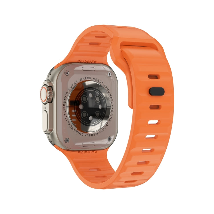 iW9 Ultra 2.04 inch Screen Smart Call Watch, BT Call / Heart Rate / Blood Pressure / Blood Oxygen(Orange Gold) by buy2fix