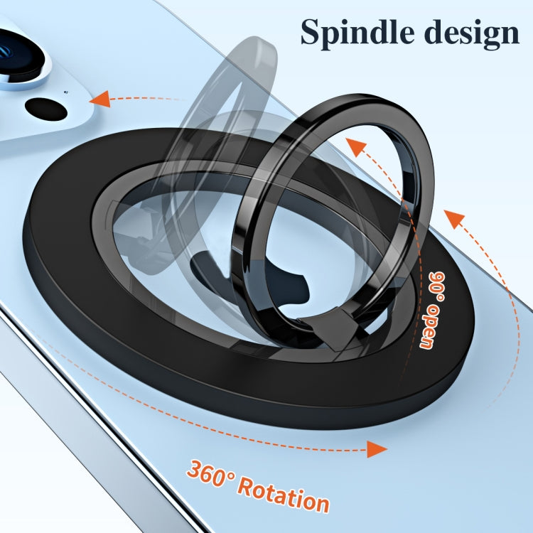 Magsafe Magnetic Frosted Phone Ring Holder(White) - Ring Holder by buy2fix | Online Shopping UK | buy2fix