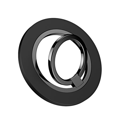 Magsafe Magnetic Electroplating Phone Ring Holder(Black) - Ring Holder by buy2fix | Online Shopping UK | buy2fix