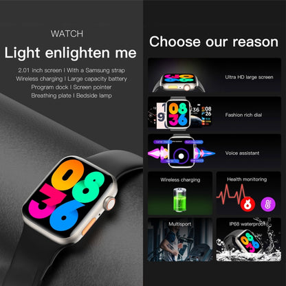 Q9 Smart Bracelet, 2.01 inch Waterproof Smart Watch, BT Call / Heart Rate / Blood Pressure / Blood Oxygen(Black Gold) by buy2fix