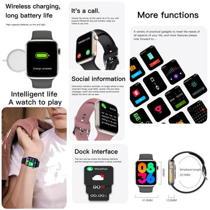 Q9 Smart Bracelet, 2.01 inch Waterproof Smart Watch, BT Call / Heart Rate / Blood Pressure / Blood Oxygen(Black Gold) by buy2fix