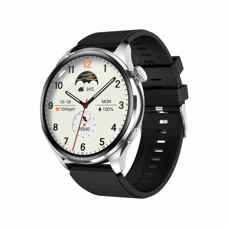 TM05 Pro Smart Bracelet, 1.46 inch Silicone Band IP67 Waterproof Smart Watch, Bluetooth Call / Heart Rate / Blood Pressure / Blood Oxygen(Silver) by buy2fix