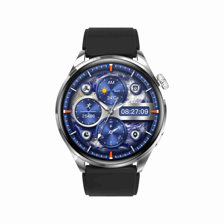 TM05 Pro Smart Bracelet, 1.46 inch Silicone Band IP67 Waterproof Smart Watch, Bluetooth Call / Heart Rate / Blood Pressure / Blood Oxygen(Silver) by buy2fix