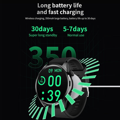 TM05 Pro Smart Bracelet, 1.46 inch Silicone Band IP67 Waterproof Smart Watch, Bluetooth Call / Heart Rate / Blood Pressure / Blood Oxygen(Silver) by buy2fix