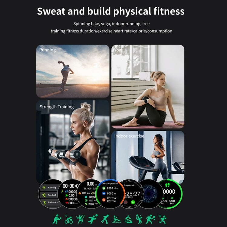 TM05 Pro Smart Bracelet, 1.46 inch Steel Band IP67 Waterproof Smart Watch, Bluetooth Call / Heart Rate / Blood Pressure / Blood Oxygen(Black) by buy2fix