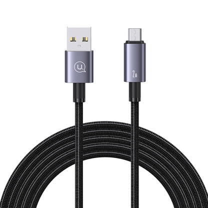 USAMS US-SJ670 USB To Micro USB 2A Fast Charge Data Cable, Length: 2m(Black) - Micro USB Cable by USAMS | Online Shopping UK | buy2fix