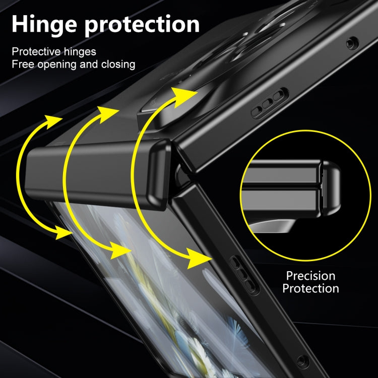 For OPPO Find N3 / OnePlus Open Integrated Frosted Electroplating Full Coverage Phone Case(Black) - OnePlus Cases by buy2fix | Online Shopping UK | buy2fix