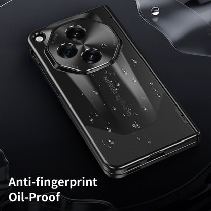 For OPPO Find N3 / OnePlus Open Integrated Frosted Electroplating Full Coverage Phone Case(Black) - OnePlus Cases by buy2fix | Online Shopping UK | buy2fix
