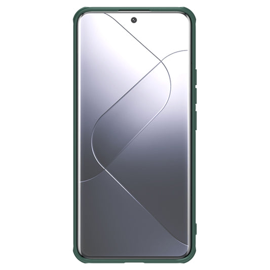 For Xiaomi 14 NILLKIN Black Mirror Prop CD Texture Mirror Phone Case(Green) - Xiaomi Cases by NILLKIN | Online Shopping UK | buy2fix