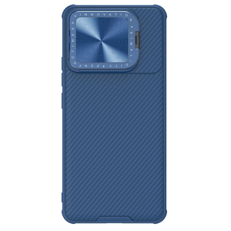For Xiaomi Redmi K70/K70 Pro NILLKIN Black Mirror Prop CD Texture Mirror Phone Case(Blue) - Xiaomi Cases by NILLKIN | Online Shopping UK | buy2fix
