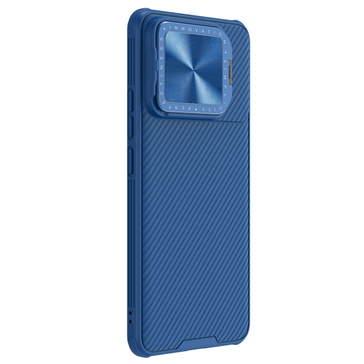 For Xiaomi Redmi K70/K70 Pro NILLKIN Black Mirror Prop CD Texture Mirror Phone Case(Blue) - Xiaomi Cases by NILLKIN | Online Shopping UK | buy2fix