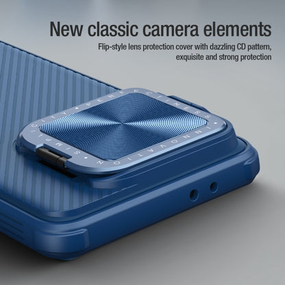 For Xiaomi Redmi K70/K70 Pro NILLKIN Black Mirror Prop CD Texture Mirror Phone Case(Blue) - Xiaomi Cases by NILLKIN | Online Shopping UK | buy2fix