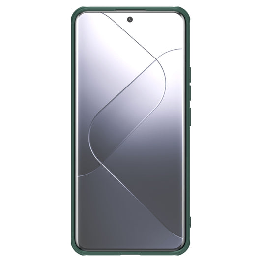 For Xiaomi 14 NILLKIN Black Mirror Prop CD Texture Mirror MagSafe Magnetic Phone Case(Green) - Xiaomi Cases by NILLKIN | Online Shopping UK | buy2fix