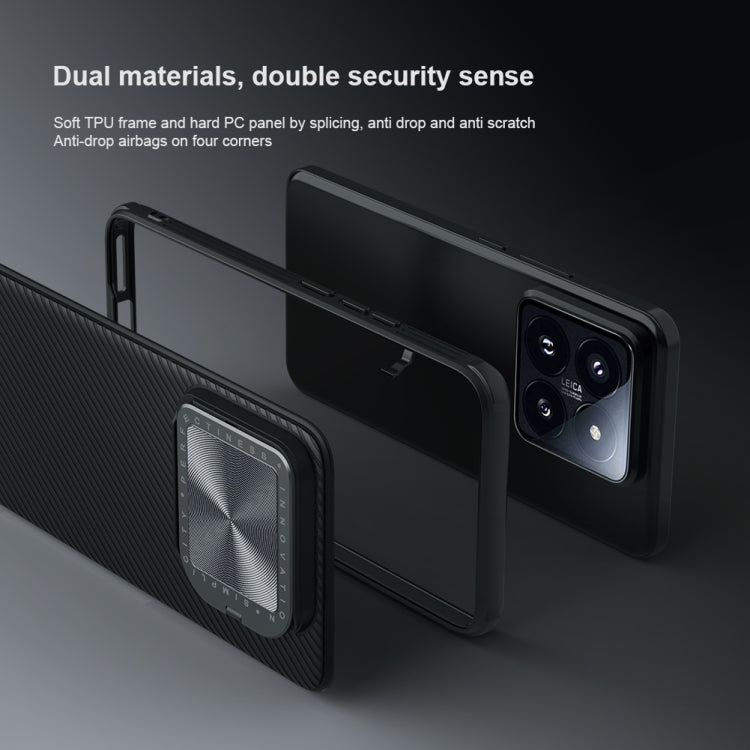 For Xiaomi 14 NILLKIN Black Mirror Prop CD Texture Mirror MagSafe Magnetic Phone Case(Green) - Xiaomi Cases by NILLKIN | Online Shopping UK | buy2fix