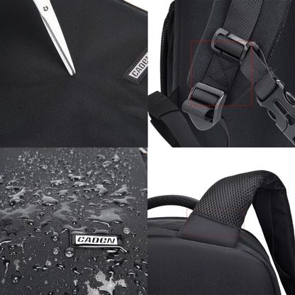 CADeN W9 Travel Lens Pouch Bag Drone Camera Backpack Bag(Black) - Backpack by CADeN | Online Shopping UK | buy2fix