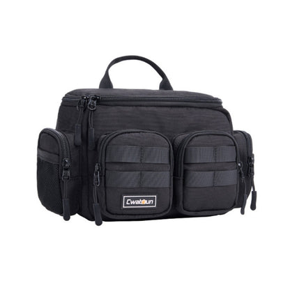 Cwatcun D96 Waist Camera Bag Sling Shoulder Camera Bag, Size:29.5 x 17.5 x 18cm(Black) - Strap Satchel by Cwatcun | Online Shopping UK | buy2fix