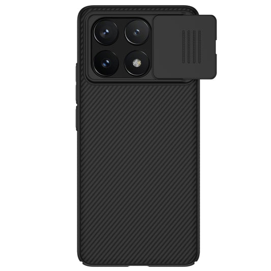 For Xiaomi Redmi K70E / Poco X6 Pro 5G NILLKIN Black Mirror Series Camshield PC Phone Case(Black) - Xiaomi Cases by NILLKIN | Online Shopping UK | buy2fix