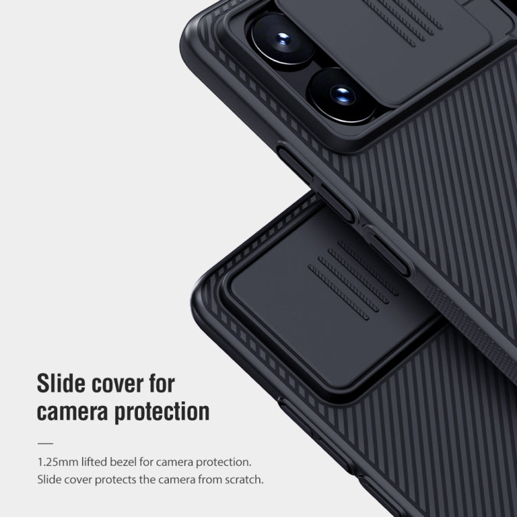 For Xiaomi Redmi K70E / Poco X6 Pro 5G NILLKIN Black Mirror Series Camshield PC Phone Case(Black) - Xiaomi Cases by NILLKIN | Online Shopping UK | buy2fix