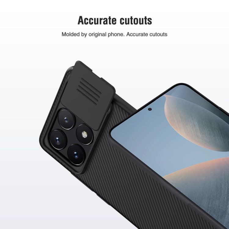 For Xiaomi Redmi K70E / Poco X6 Pro 5G NILLKIN Black Mirror Series Camshield PC Phone Case(Black) - Xiaomi Cases by NILLKIN | Online Shopping UK | buy2fix