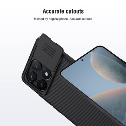 For Xiaomi Redmi K70E / Poco X6 Pro 5G NILLKIN Black Mirror Series Camshield PC Phone Case(Black) - Xiaomi Cases by NILLKIN | Online Shopping UK | buy2fix