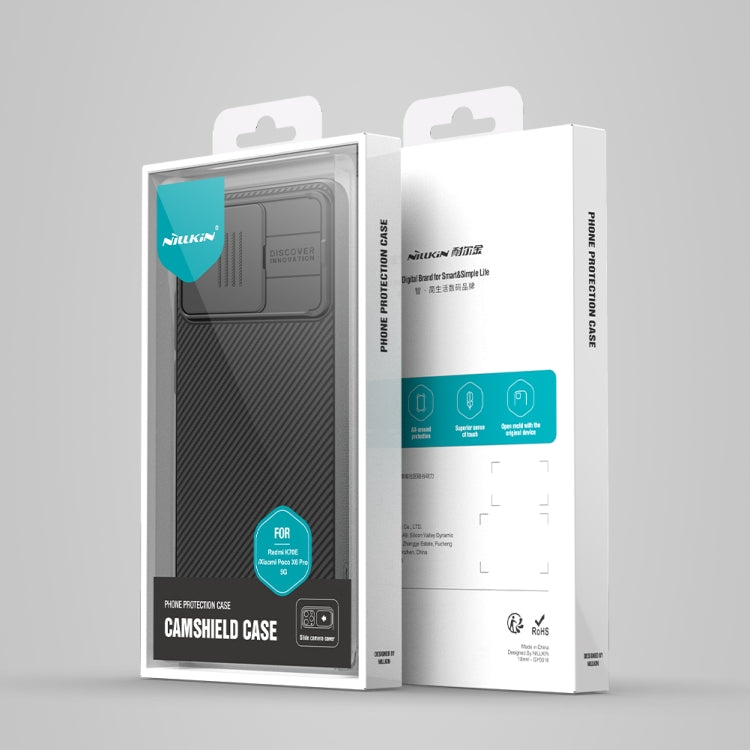 For Xiaomi Redmi K70E / Poco X6 Pro 5G NILLKIN Black Mirror Series Camshield PC Phone Case(Black) - Xiaomi Cases by NILLKIN | Online Shopping UK | buy2fix