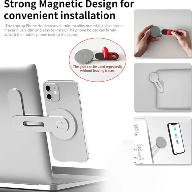 ZF010 For Tesla Magnetic Hidden Phone Holder, with Magnets Sheet(Silver) by buy2fix