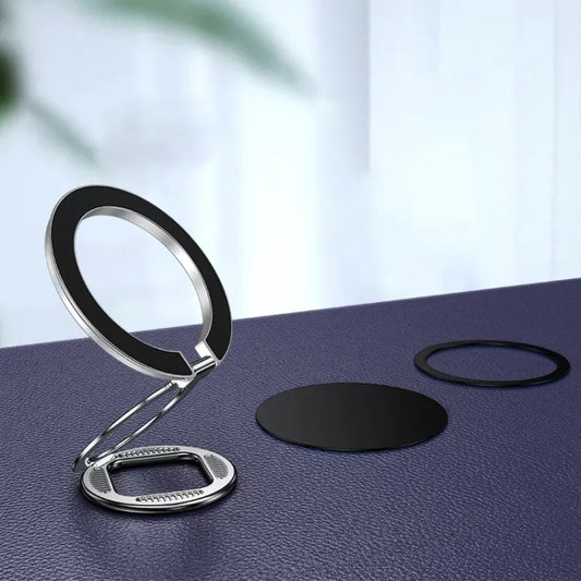 ZF039 Folding MagSafe Magnetic Ring Buckle Holder(Silver) - Ring Holder by buy2fix | Online Shopping UK | buy2fix
