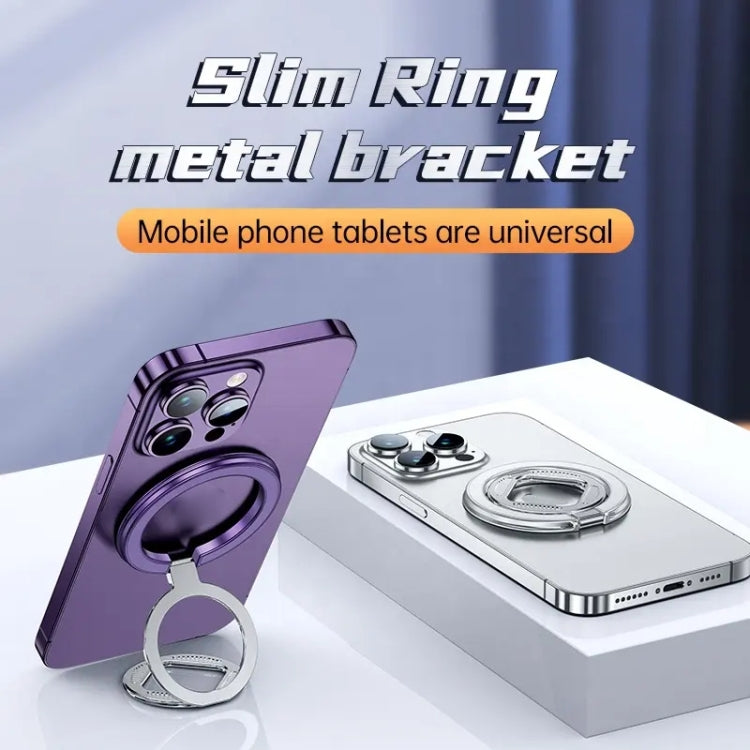 ZF039 Folding MagSafe Magnetic Ring Buckle Holder(Silver) - Ring Holder by buy2fix | Online Shopping UK | buy2fix
