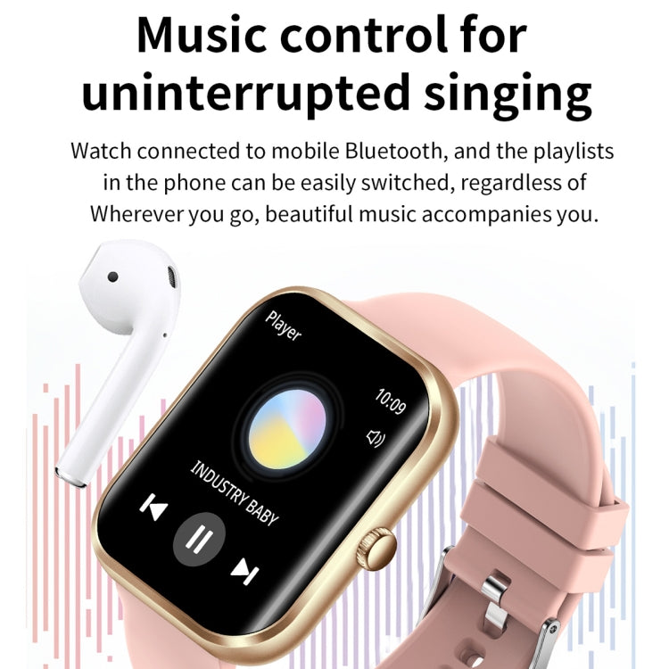 AK58 1.96 inch Screen Bluetooth Smart Watch, Silicone Band, Support Health Monitoring & 100+ Sports Modes(Silver) by buy2fix