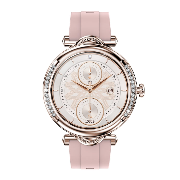 CF32 1.27 inch Screen Lady Smart Watch, Silicone Band, Support Female Physiology Monitoring & 100+ Sports Modes(Gold) by buy2fix