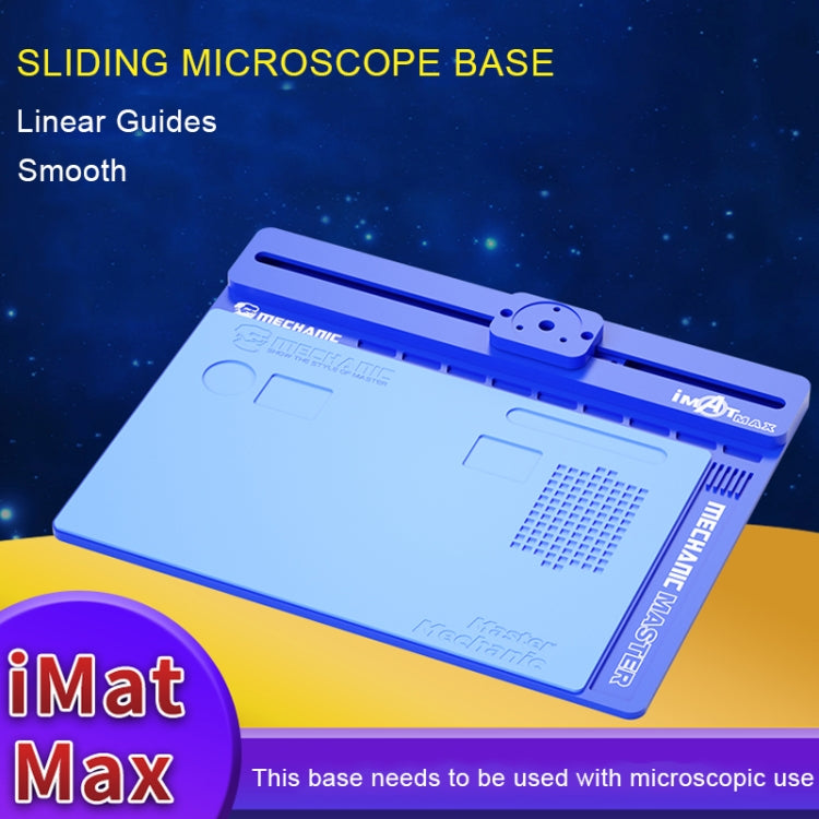 Mechanic imat Max-air Microscope Aluminum Alloy Sliding Base - Microscope Magnifier Series by MECHANIC | Online Shopping UK | buy2fix
