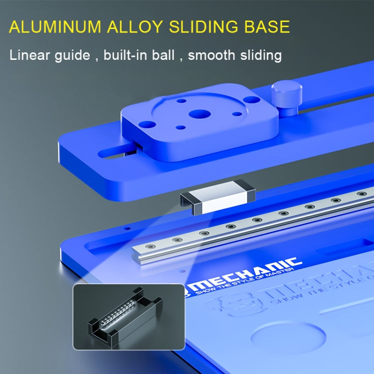 Mechanic imat Max-air Microscope Aluminum Alloy Sliding Base - Microscope Magnifier Series by MECHANIC | Online Shopping UK | buy2fix