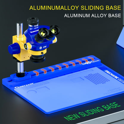 Mechanic imat Max-air Microscope Aluminum Alloy Sliding Base - Microscope Magnifier Series by MECHANIC | Online Shopping UK | buy2fix