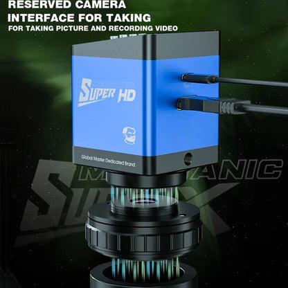 Mechanic Super X 360 Rotation HD Video Trinocular Stereo Microscope - Microscope Magnifier Series by MECHANIC | Online Shopping UK | buy2fix