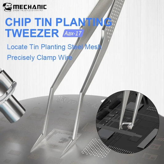 Mechanic Aax-17 Non-Magnetic Stainless Steel Tweezer - Tweezers by MECHANIC | Online Shopping UK | buy2fix