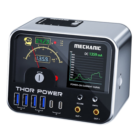 Mechanic Thor Power Intelligent DC Regulated Diagnostic Supply Power with Expansion Interface, Plug:EU - Power Supply by MECHANIC | Online Shopping UK | buy2fix
