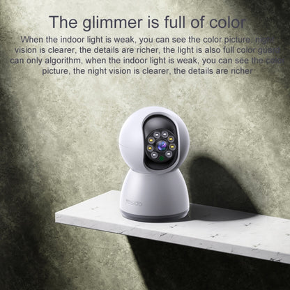 Yesido KM11 3.0MP Full Color Day and Night Smart 2.4G WIFI Camera, Specification:UK Plug - Wireless Camera by Yesido | Online Shopping UK | buy2fix