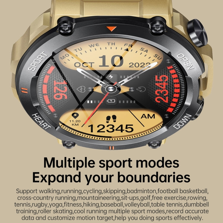 K56 Pro 1.39 inch Smart Steel Strap Wristband Support Heart Rate Monitoring / Blood Pressure Monitoring(Black Three Strains) by buy2fix