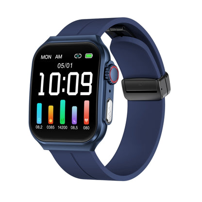 NX15 Smart Watch, 1.96 inch, BT Call / Heart Rate / Blood Pressure / Blood Oxygen(Blue) by buy2fix