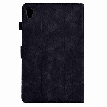 For Lenovo Tab M10 HD 2nd Gen Rhombus TPU Smart Leather Tablet Case(Black) - Lenovo by buy2fix | Online Shopping UK | buy2fix