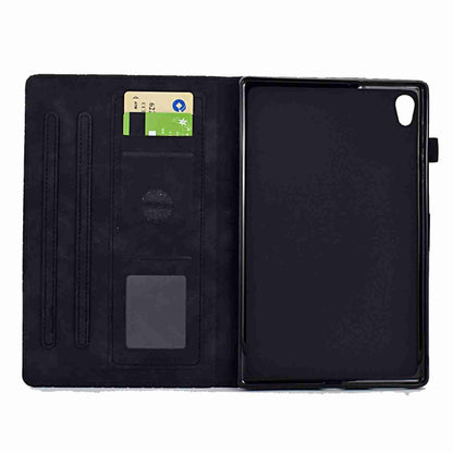 For Lenovo Tab M10 HD 2nd Gen Rhombus TPU Smart Leather Tablet Case(Black) - Lenovo by buy2fix | Online Shopping UK | buy2fix