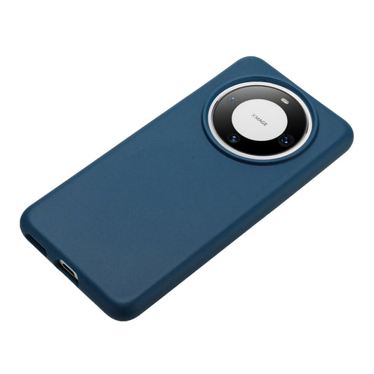 For Huawei Mate 60 Wheat MagSafe Magnetic Straw Material + TPU Phone Case(Blue) - Huawei Cases by buy2fix | Online Shopping UK | buy2fix