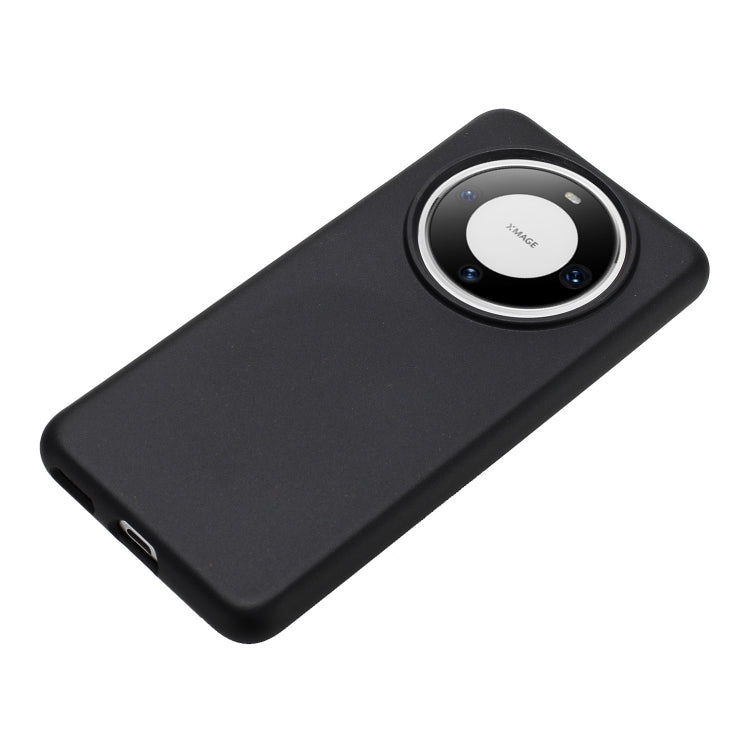 For Huawei Mate 60 Wheat MagSafe Magnetic Straw Material + TPU Phone Case(Black) - Huawei Cases by buy2fix | Online Shopping UK | buy2fix